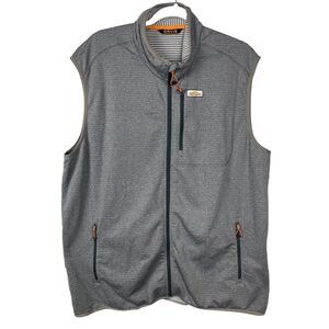 Orvis Horseshoe Hills Performance Fleece Gray Golf Vest Mens Size XL